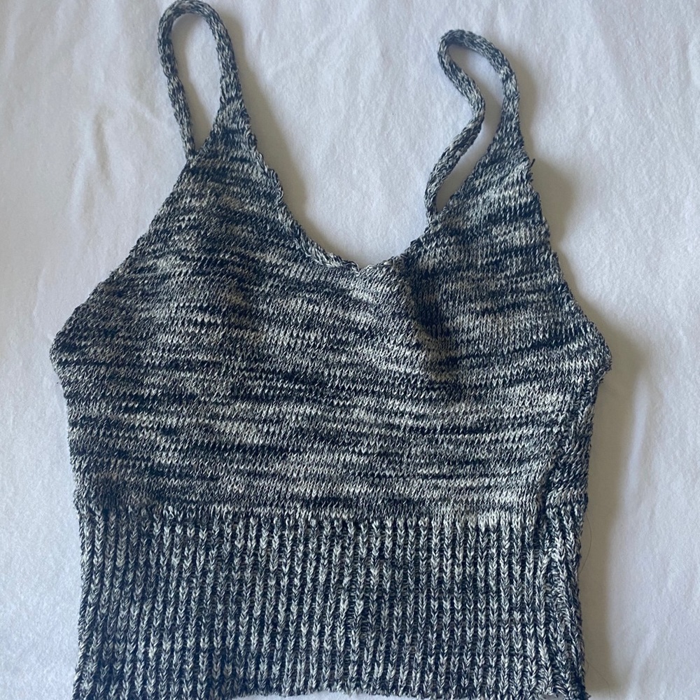 Grey crop top